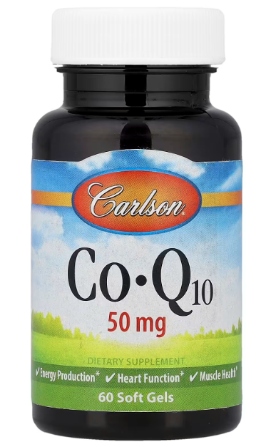 Carlson – CoQ10 (50mg), 30 Veggie Softgels