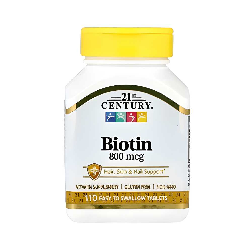 21st Century – Biotin (800Mcg), 110 Easy Swallow Tablets
