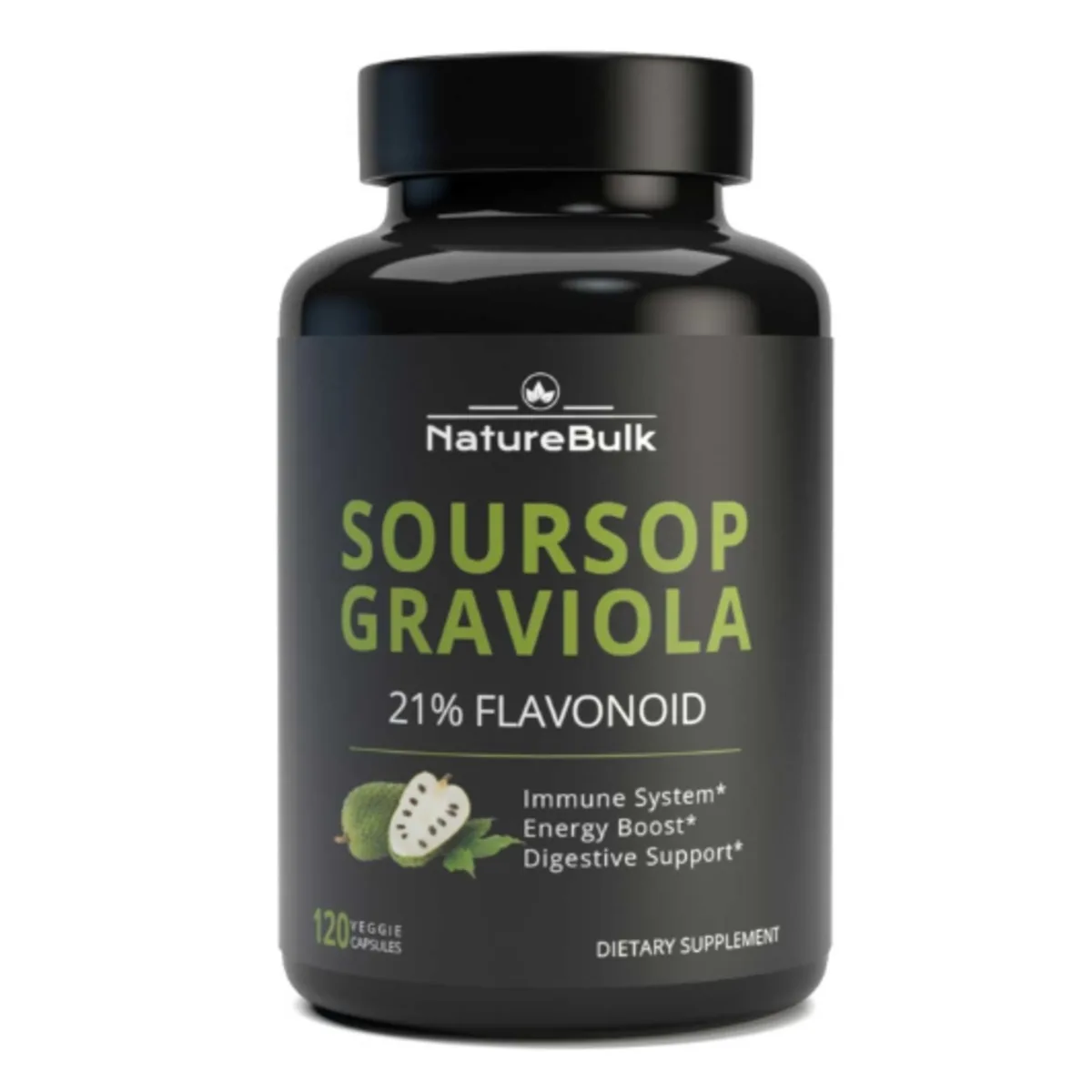 Soursop Bitters – Graviola Extract (600mg), 120 Capsules